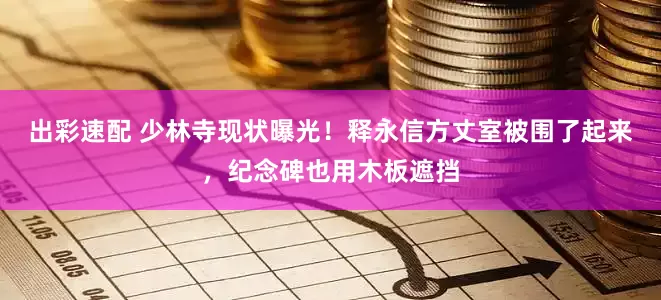 出彩速配 少林寺现状曝光！释永信方丈室被围了起来，纪念碑也用木板遮挡