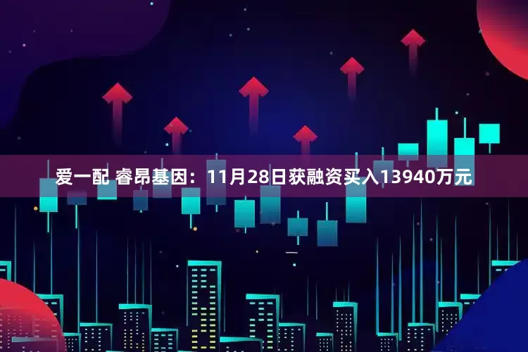 爱一配 睿昂基因：11月28日获融资买入13940万元